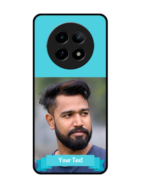 Custom Realme 13 5G Custom Metal Phone CaseBlue Color Design