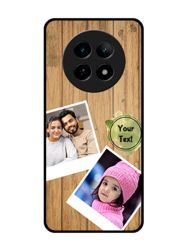 Custom Realme 13 5G Custom Metal Phone CaseWooden Texture Design