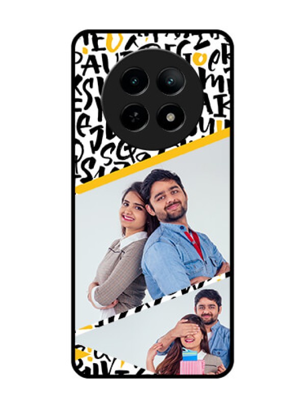 Custom Realme 13 5G Custom Metal Phone CaseLetters Pattern Design