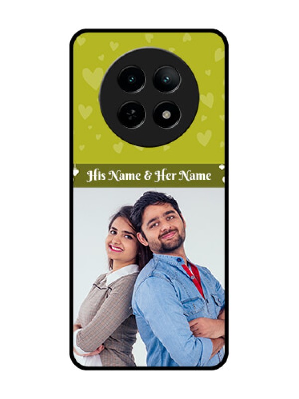 Custom Realme 13 5G Custom Metal Phone CaseYou and Me Heart Design