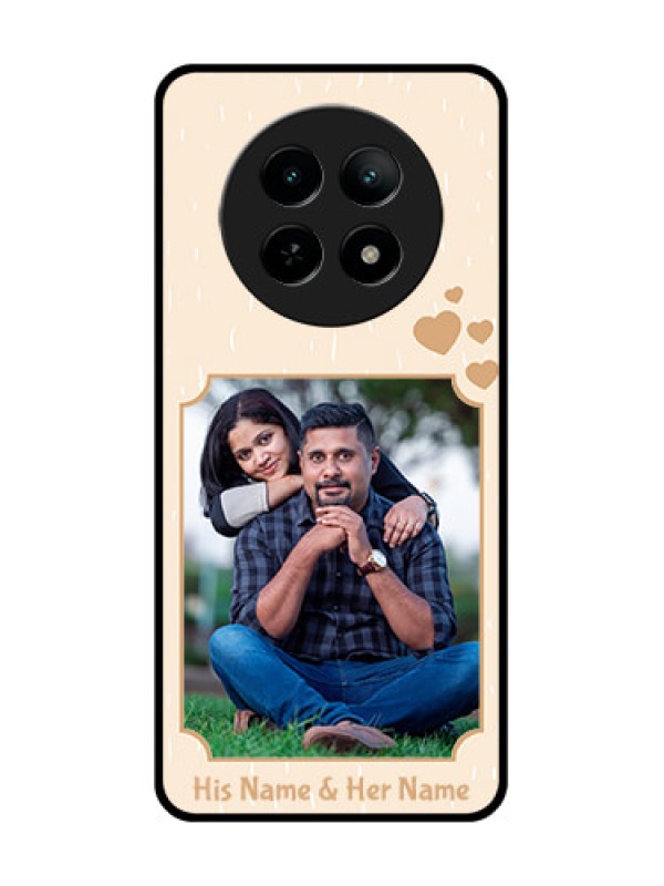 Custom Realme 13 5G Custom Metal Phone CaseWith Confetti Love Design