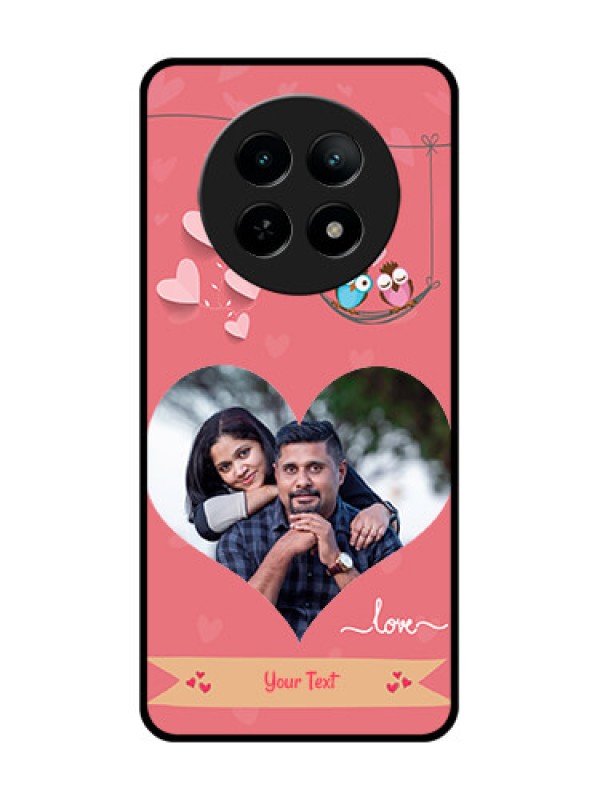 Custom Realme 13 5G Custom Metal Phone CasePeach Color Love Design