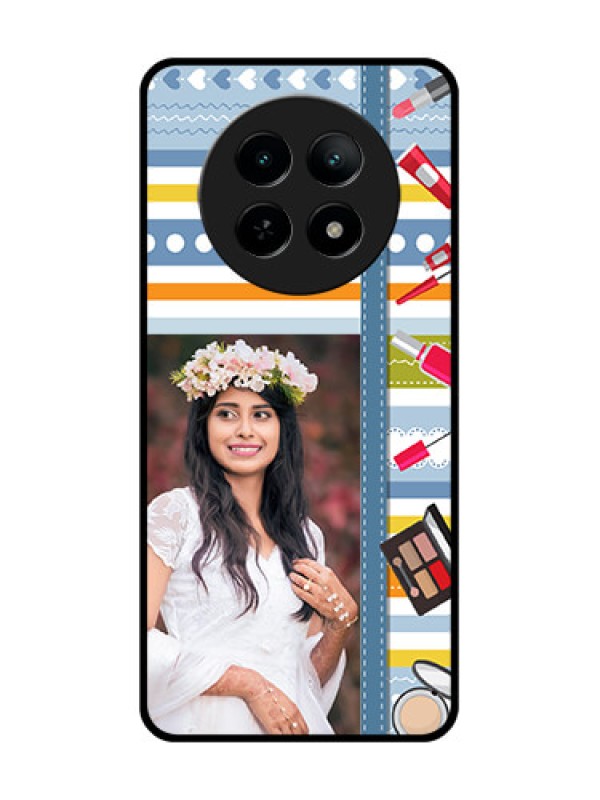 Custom Realme 13 5G Custom Metal Phone CaseMakeup Icons Design