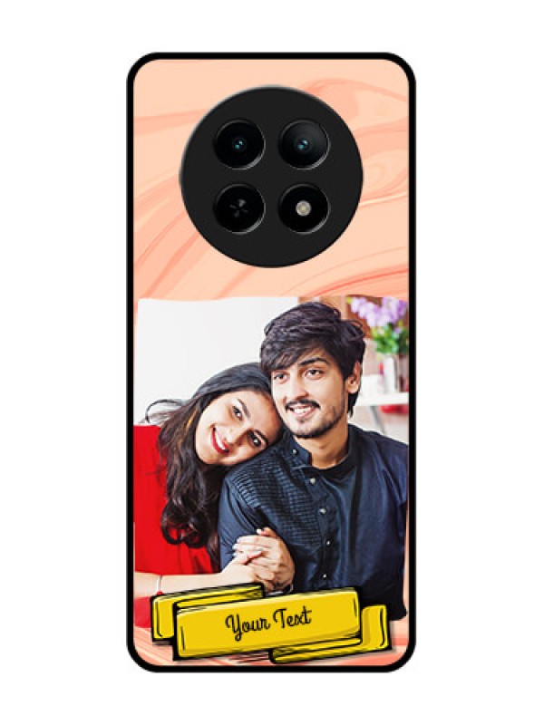 Custom Realme 13 5G Custom Metal Phone CaseMarble Texture Design