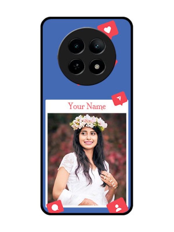 Custom Realme 13 5G Custom Metal Phone CaseLike Share And Comment Design