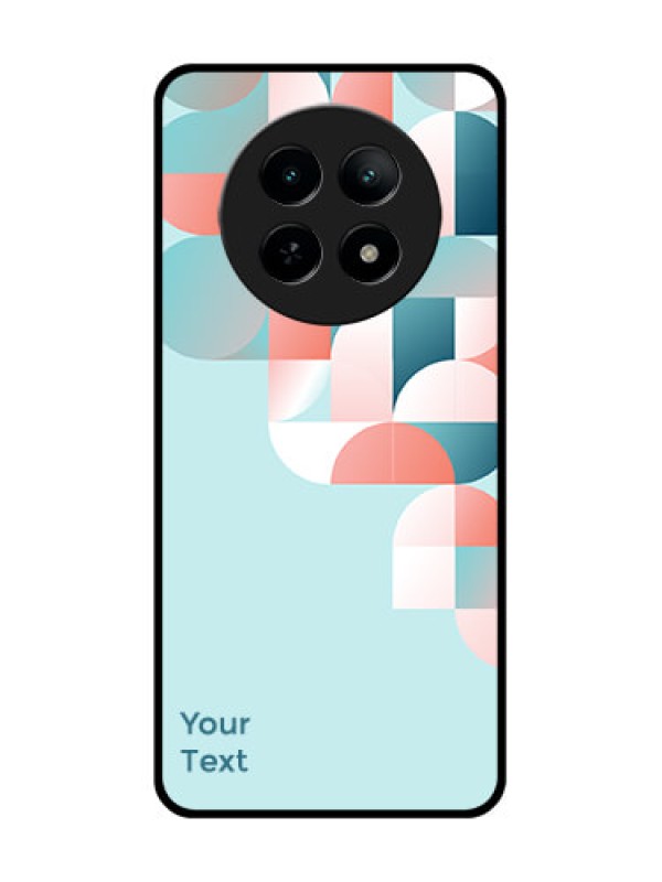 Custom Realme 13 5G Custom Metal Phone CaseStylish Semi - Circle Pattern Design