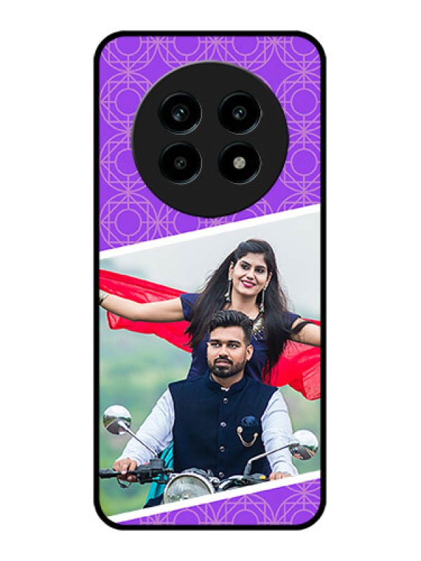 Custom Realme 14 Pro Lite 5G Custom Metal Phone Case - Violet Color Pattern Design