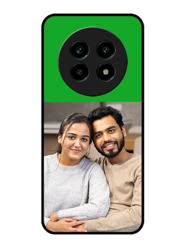Custom Realme 14 Pro Lite 5G Custom Metal Phone Case - Green Pattern Design