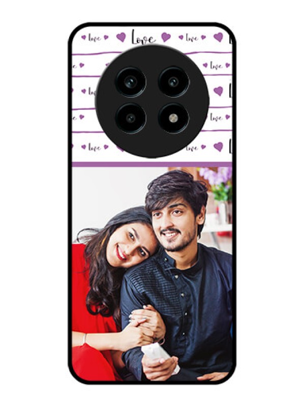 Custom Realme 14 Pro Lite 5G Custom Metal Phone Case - Couples Heart Design