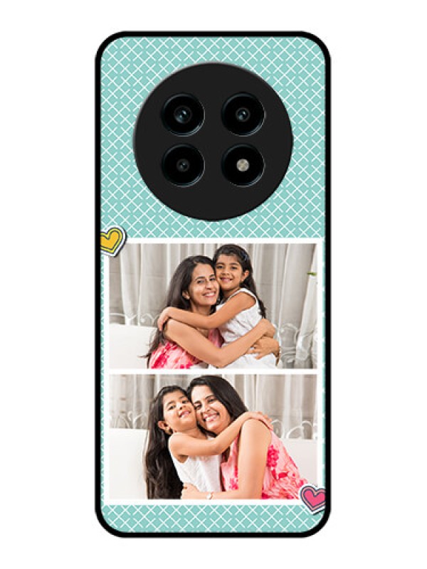 Custom Realme 14 Pro Lite 5G Custom Metal Phone Case - 2 Image Holder With Pattern Design