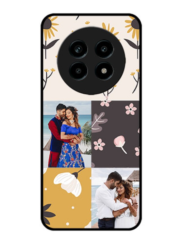 Custom Realme 14 Pro Lite 5G Custom Metal Phone Case - 3 Images With Floral Design