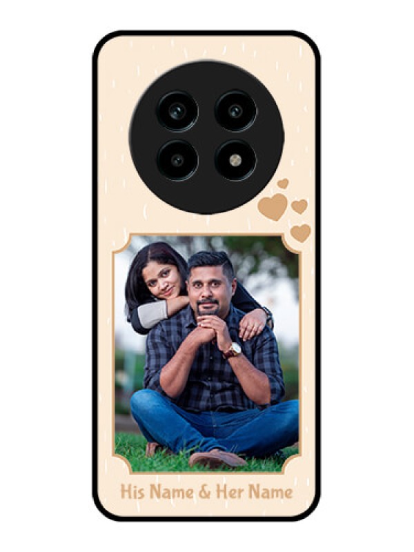 Custom Realme 14 Pro Lite 5G Custom Metal Phone Case - With Confetti Love Design