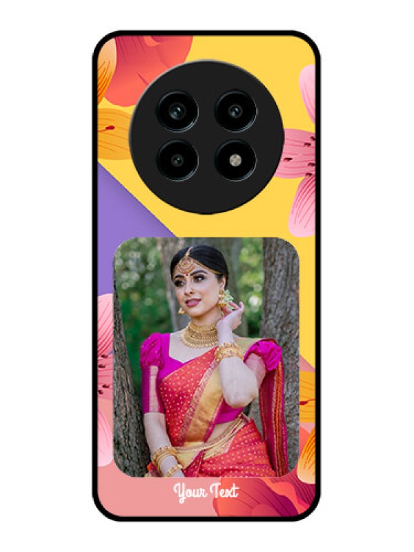Custom Realme 14 Pro Lite 5G Custom Metal Phone Case - 3 Image With Vintage Floral Design