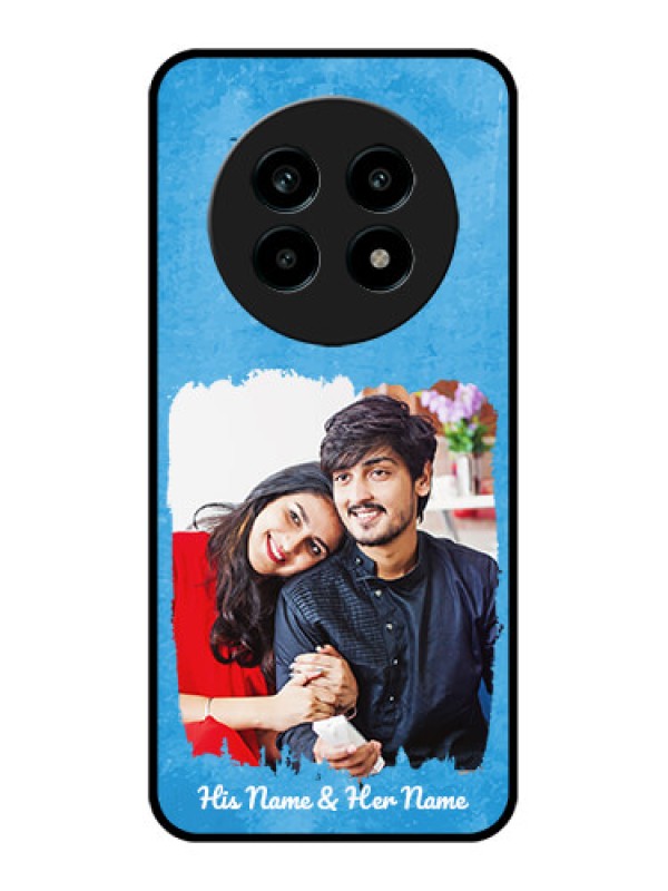 Custom Realme 14 Pro Lite 5G Custom Metal Phone Case - Blue Color Vintage Design