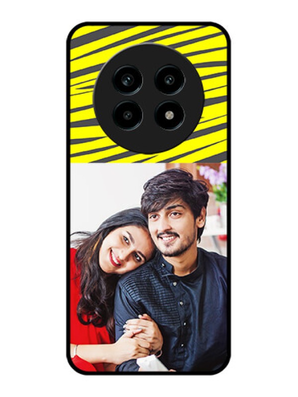 Custom Realme 14 Pro Lite 5G Custom Metal Phone Case - Yellow Abstract Design
