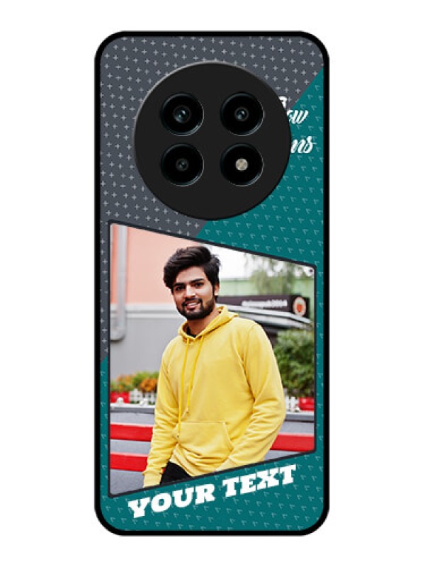 Custom Realme 14 Pro Lite 5G Custom Metal Phone Case - Background Pattern Design With Quote