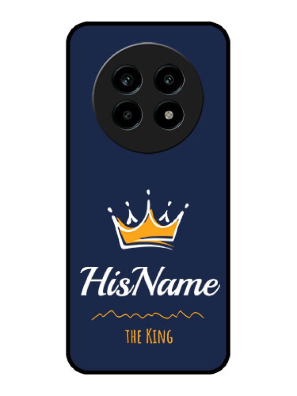 Custom Realme 14 Pro Lite 5G Custom Metal Phone Case - King With Name Design