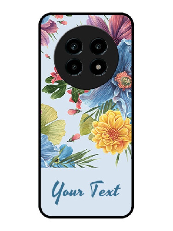 Custom Realme 14 Pro Lite 5G Custom Metal Phone Case - Stunning Watercolored Flowers Painting Design