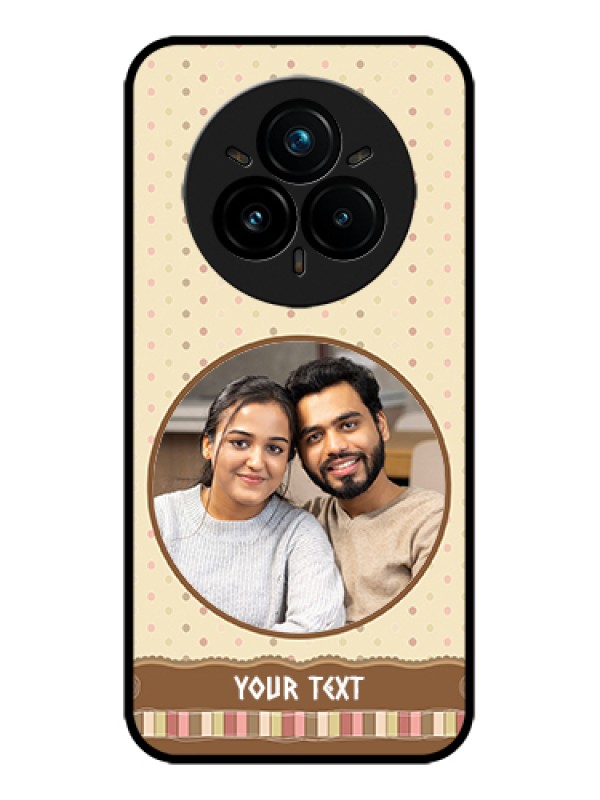 Custom Realme 14 Pro Plus 5G Custom Metal Phone Case - Brown Dotted Mobile Case Design