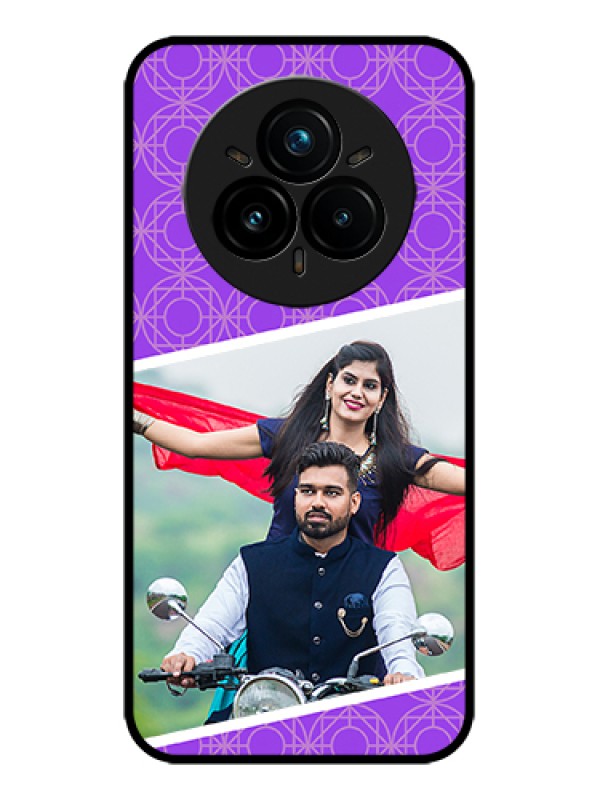Custom Realme 14 Pro Plus 5G Custom Metal Phone Case - Violet Color Pattern Design