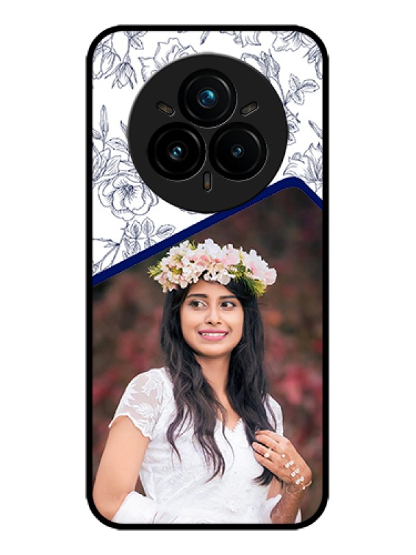Custom Realme 14 Pro Plus 5G Custom Metal Phone Case - Classy Floral Design