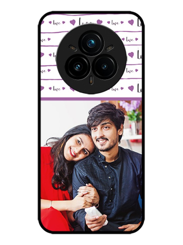 Custom Realme 14 Pro Plus 5G Custom Metal Phone Case - Couples Heart Design