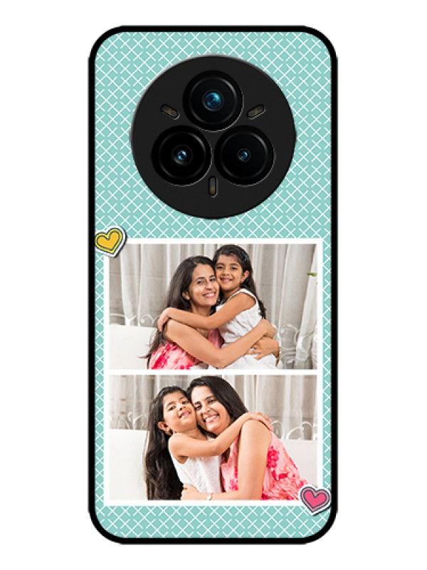 Custom Realme 14 Pro Plus 5G Custom Metal Phone Case - 2 Image Holder With Pattern Design