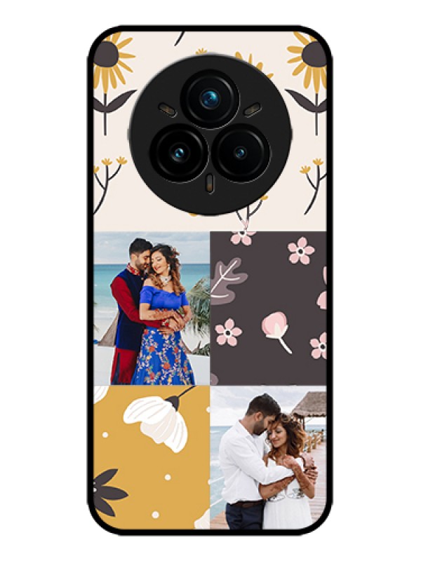 Custom Realme 14 Pro Plus 5G Custom Metal Phone Case - 3 Images With Floral Design