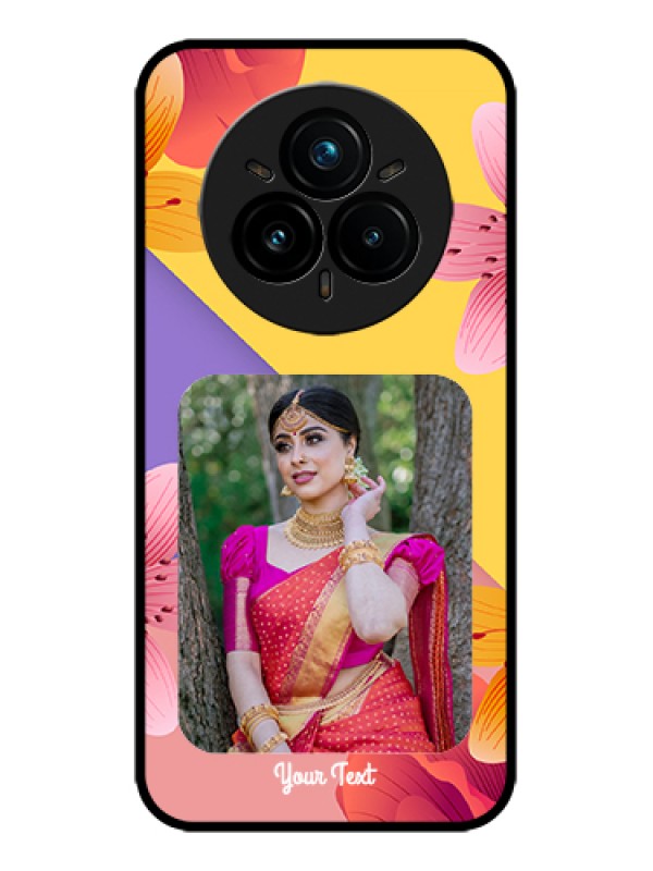 Custom Realme 14 Pro Plus 5G Custom Metal Phone Case - 3 Image With Vintage Floral Design