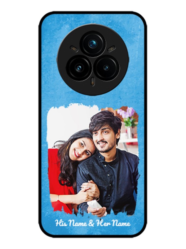 Custom Realme 14 Pro Plus 5G Custom Metal Phone Case - Blue Color Vintage Design