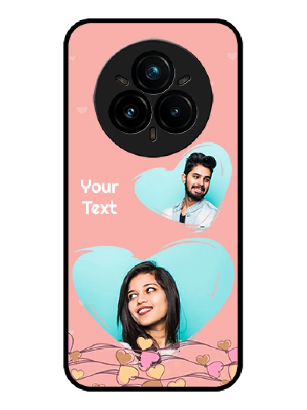 Custom Realme 14 Pro Plus 5G Custom Metal Phone Case - Love Doodle Design