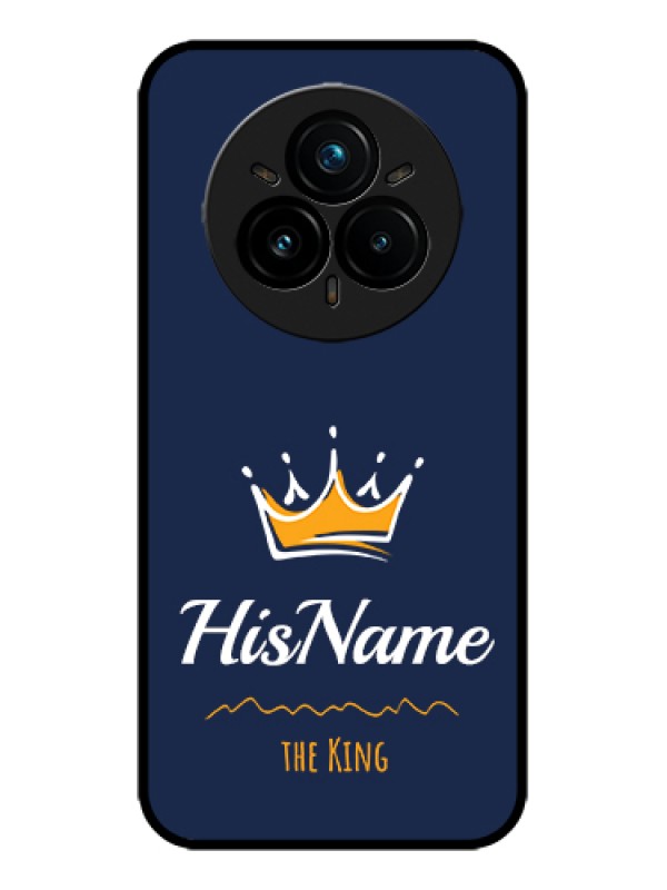 Custom Realme 14 Pro Plus 5G Custom Metal Phone Case - King With Name Design