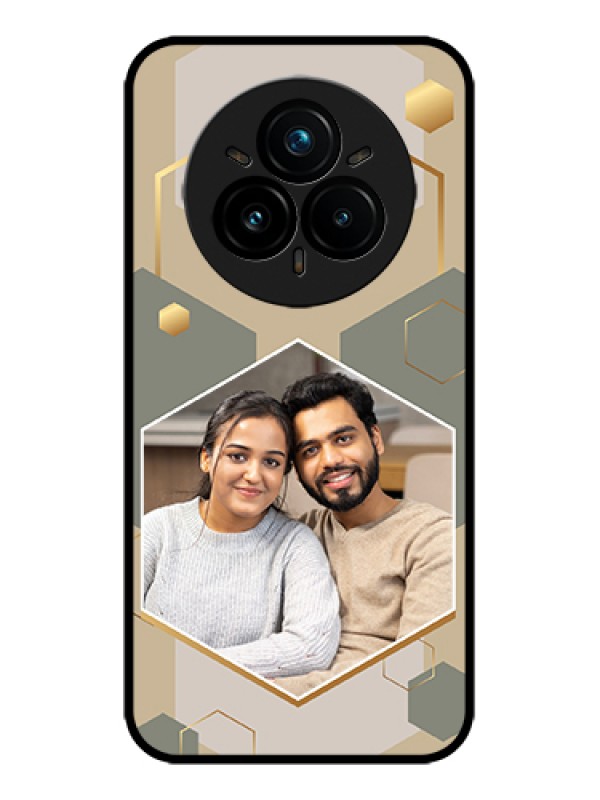 Custom Realme 14 Pro Plus 5G Custom Metal Phone Case - Stylish Hexagon Pattern Design