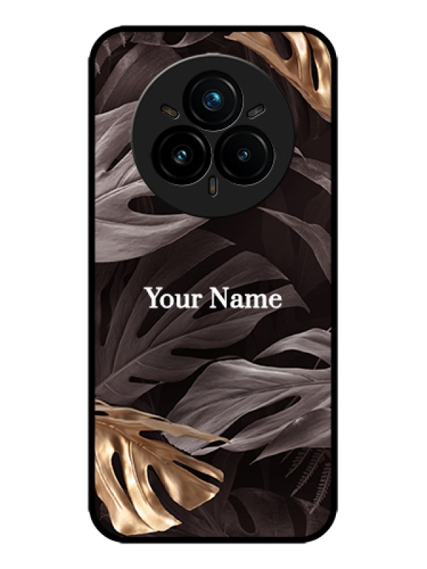 Custom Realme 14 Pro Plus 5G Custom Metal Phone Case - Wild Leaves Digital Paint Design