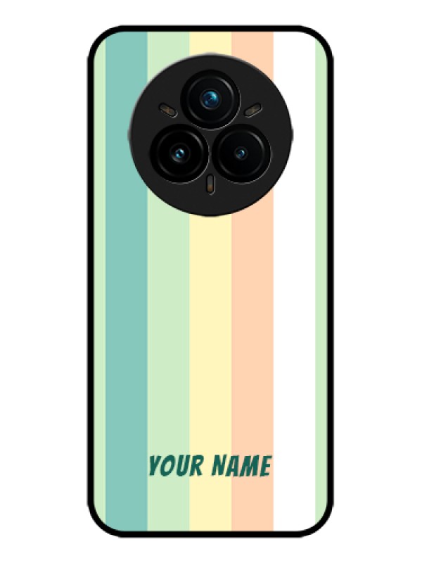 Custom Realme 14 Pro Plus 5G Custom Metal Phone Case - Multi - Colour Stripes Design