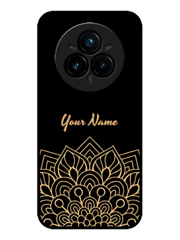 Custom Realme 14 Pro Plus 5G Custom Metal Phone Case - Golden Mandala Design