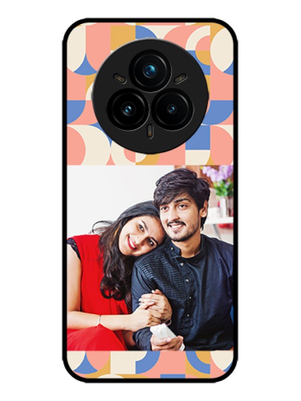 Custom Realme 14 Pro Plus 5G Custom Metal Phone Case - Semi - Circle Maze Pattern Design