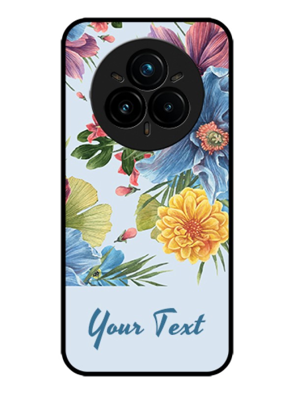 Custom Realme 14 Pro Plus 5G Custom Metal Phone Case - Stunning Watercolored Flowers Painting Design
