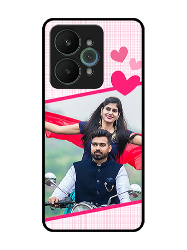 Custom Realme 15 5G Custom Metal Phone Case - Love Shape Heart Design