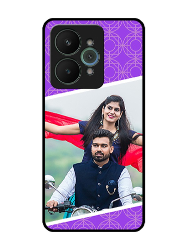 Custom Realme 15 5G Custom Metal Phone Case - Violet Color Pattern Design