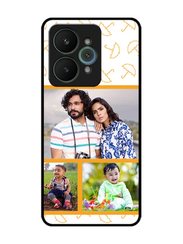 Custom Realme 15 5G Custom Metal Phone Case - Yellow Pattern Design