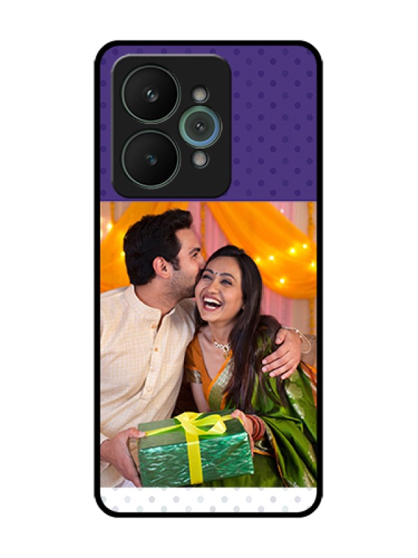 Custom Realme 15 5G Custom Metal Phone Case - Violet Colored Pattern Design