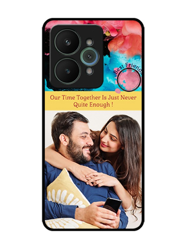 Custom Realme 15 5G Custom Metal Phone Case - Quote With Acrylic Painting Design