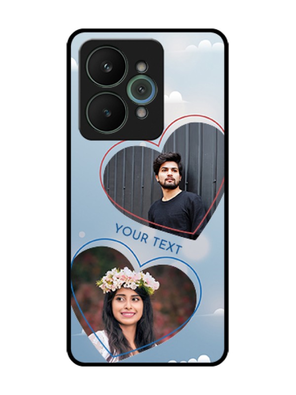 Custom Realme 15 5G Custom Metal Phone Case - Blue Color Couple Design