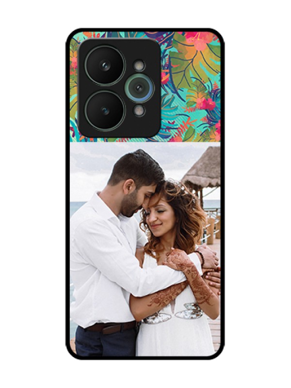 Custom Realme 15 5G Custom Metal Phone Case - Watercolor Floral Design