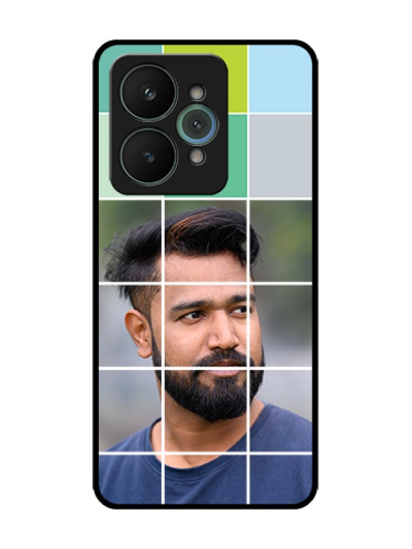 Custom Realme 15 5G Custom Metal Phone Case - With White Box Pattern