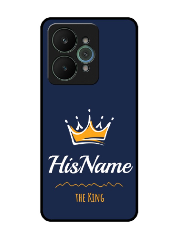 Custom Realme 15 5G Custom Metal Phone Case - King With Name Design