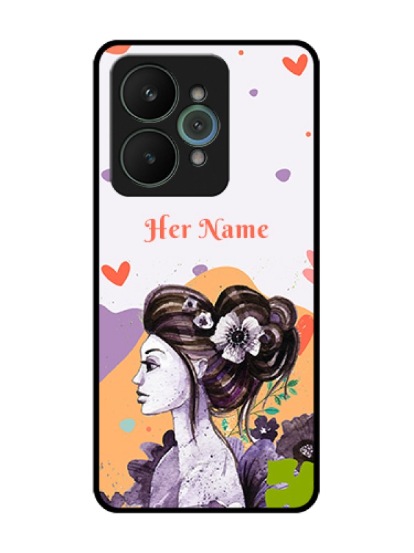 Custom Realme 15 5G Custom Metal Phone Case - Woman And Nature Design