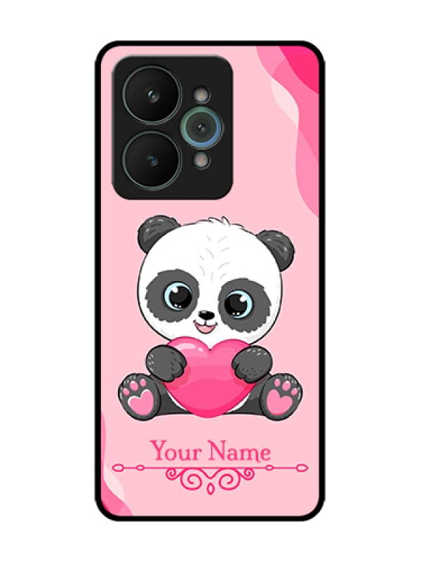 Custom Realme 15 5G Custom Metal Phone Case - Cute Panda Design