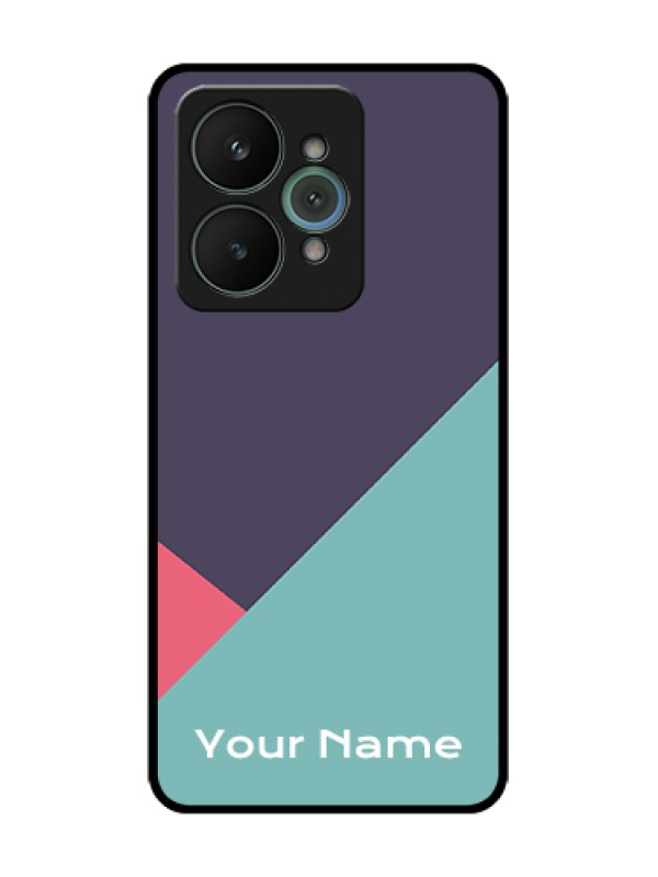 Custom Realme 15 5G Custom Metal Phone Case - Tri Color Abstract Design